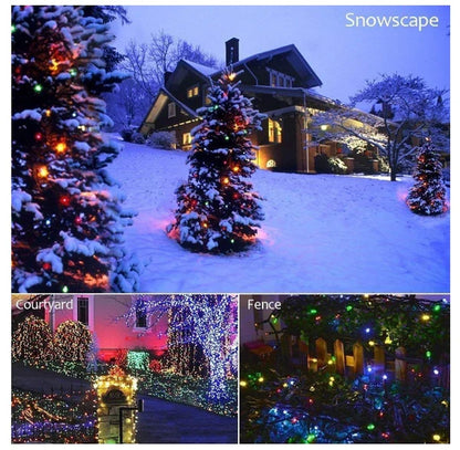 Instalatie liniara de 100 m pentru Sarbatori, diverse culori,  conectare 220V