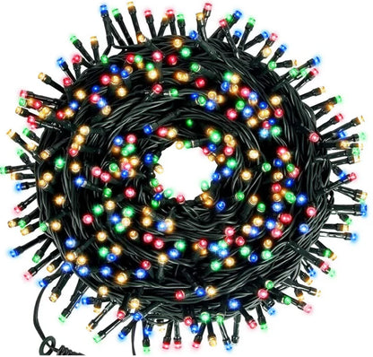 Instalatie liniara de 50 m pentru Sarbatori, diverse culori, conectare 220V