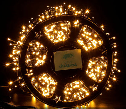 Instalatie liniara de 100 m pentru Sarbatori, diverse culori,  conectare 220V