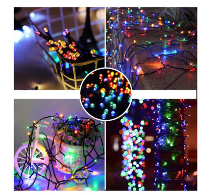 Instalatie liniara de 100 m pentru Sarbatori, diverse culori,  conectare 220V