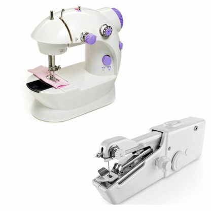 Masina de cusut portabila, electrica +mini masina de cusut manuala