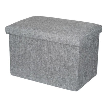 Taburet gri cu spatiu de depozitare 45x30x30 cm