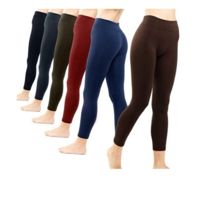 Set 5 x Colanti vatuiti, fara cusatura, marime universala, culori diferite, sezon toamna-iarna