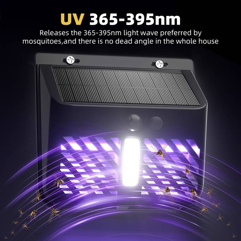 Lampa solara 2in1 - lumina cu senzor de miscare si protectie anti-insecte