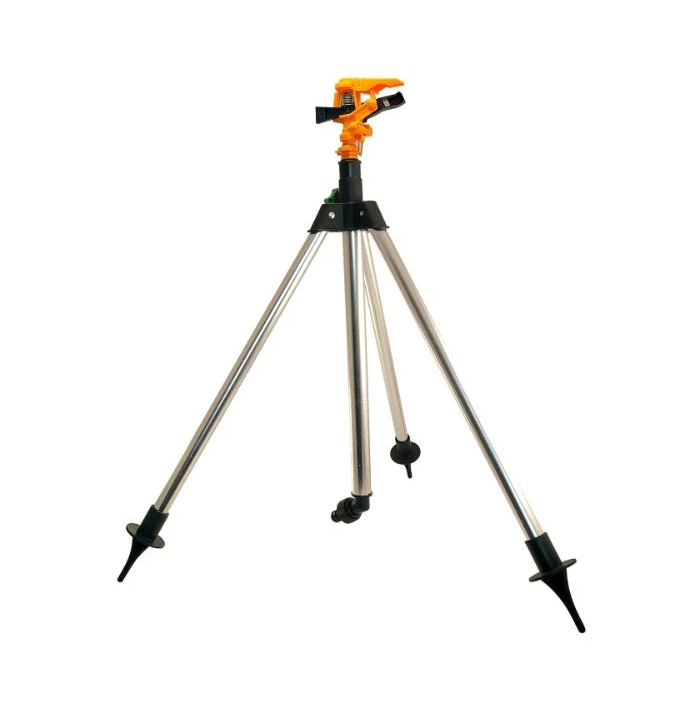 Aspersor pulsatoriu, plastic, cu trepied telescopic, 55-93 cm + Furtun extensibil 30m cu dispozitiv pulverizare