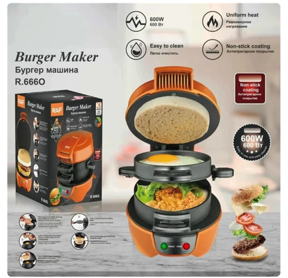 Aparat electric de preparat Burger/Sandwich, 600W