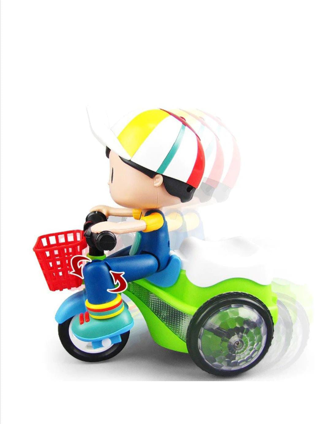 Jucarie tricicleta rotativa