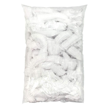 Set 100 casti plastic, de unica folosinta pentru dus sau gatit