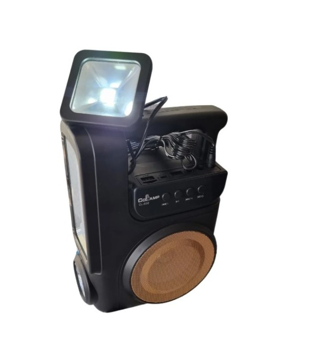 Incarcator Solar Universal CCLAMP CL-830 cu Player Bluetooth, Usb, Card TF, Radio FM, Lanterna si 1 Bec Led Extensibil