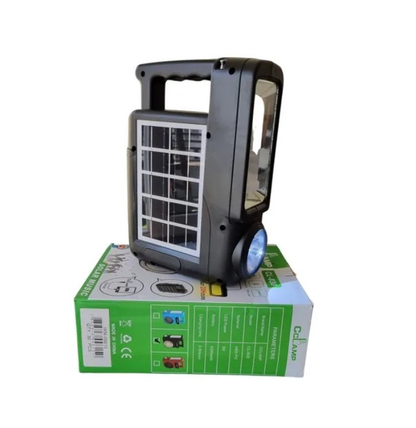 Incarcator Solar Universal CCLAMP CL-830 cu Player Bluetooth, Usb, Card TF, Radio FM, Lanterna si 1 Bec Led Extensibil