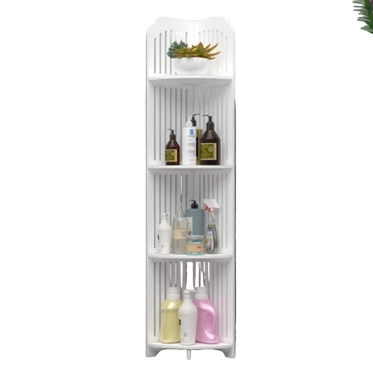 Etajera de colt pentru baie sau bucatarie, cu 4 polite, 120cm