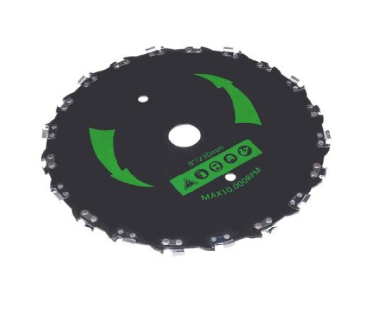 Disc Motocoasa cu Dinti Lant Drujba 230x 20T Negru, pentru vegetatie densa si arbusti