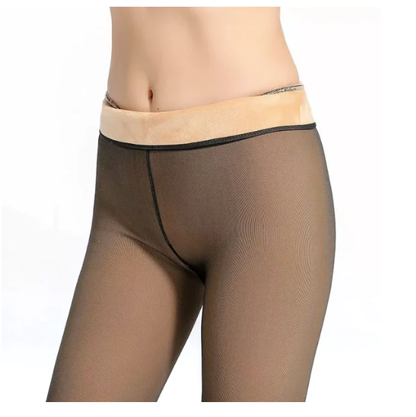 Set 2 x Dres imblanit, captuseala pufoasa, imita culoarea piciorului, marime universala