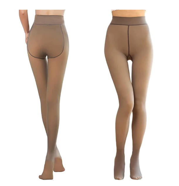 Set 2 x Dres imblanit, captuseala pufoasa, imita culoarea piciorului, marime universala