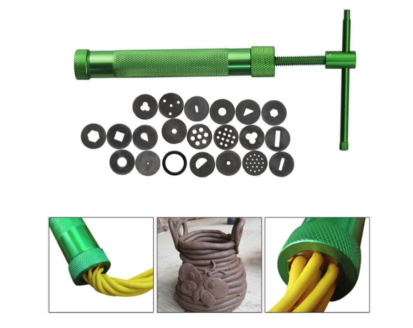 Extruder profesional cu infiletare din metal pentru pasta de modelaj, pasta polimerica