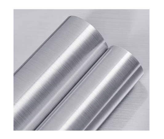 Set 2 x Folie autocolanta inox, argintie, rezistenta la apa, usor de curatat, 60x300 cm