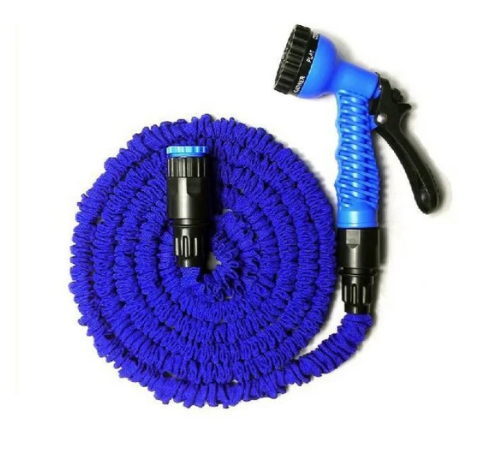 Aspersor pulsatoriu, plastic, cu trepied telescopic, 55-93 cm + Furtun extensibil 30m cu dispozitiv pulverizare