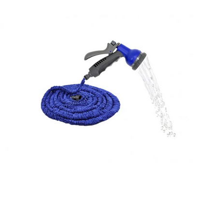 Aspersor pulsatoriu, plastic, cu trepied telescopic, 55-93 cm + Furtun extensibil 30m cu dispozitiv pulverizare