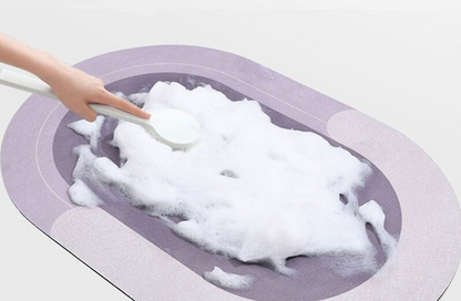 Covoras super absorbant pentru baie cu uscare rapida