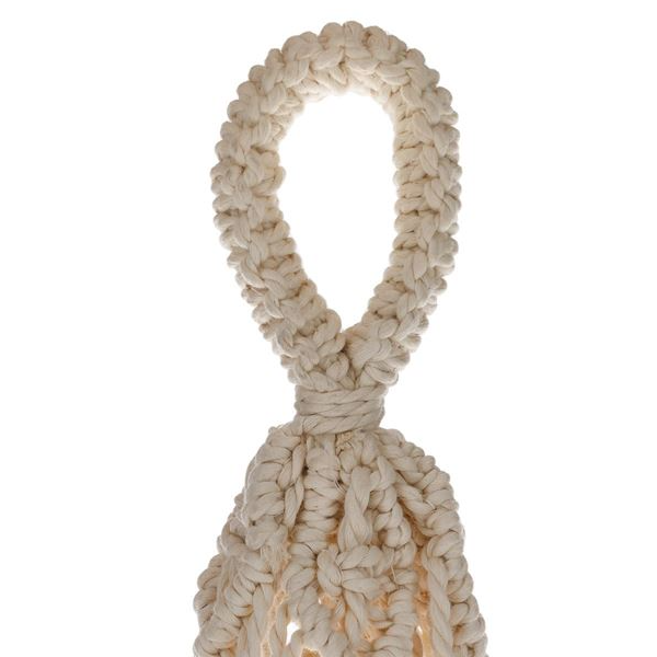 Masca Ghiveci Flori Suspendata Patrata Macrame 18x18x14cm