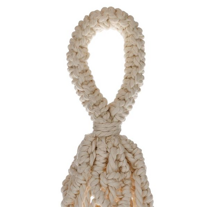 Masca Ghiveci Flori Suspendata Patrata Macrame 18x18x14cm