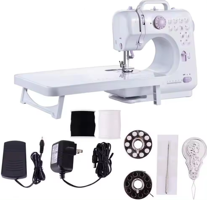 Masina de cusut multifunctionala cu accesorii portabila FHSM-505