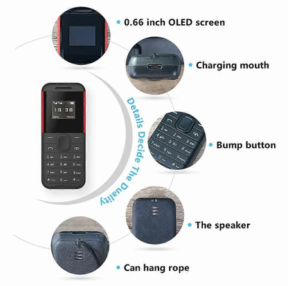 Mini telefon Dual Sim BM222, 68 x28 mm