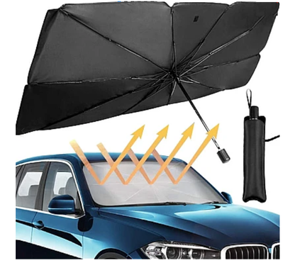 Parasolar tip umbrela pentru autoturisme 140 x 79 cm