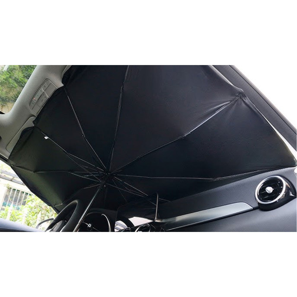 Parasolar tip umbrela pentru autoturisme 140 x 79 cm