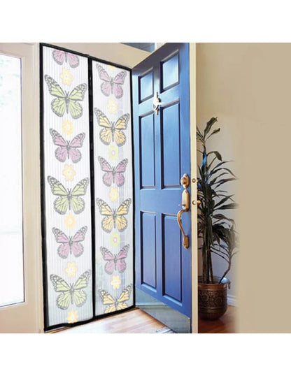 Perdea magnetica anti insecte 210 x 100 cm - model fluturi