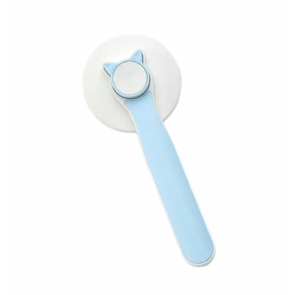 Perie par animale, cu buton autocuratare si peri masaj