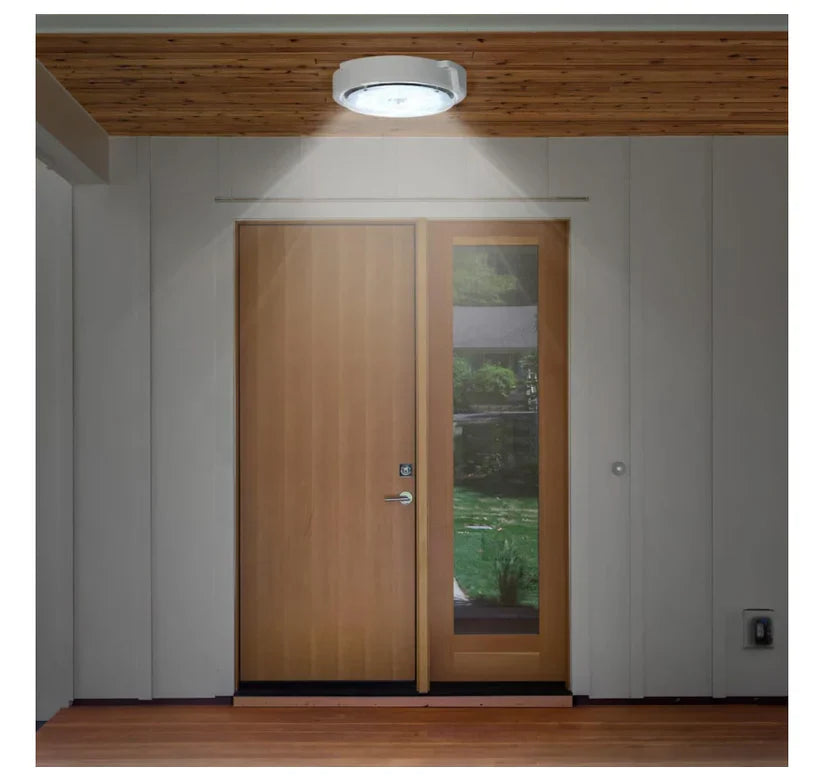 Aplica plafoniera Jortan, cu panou solar, 40W, alb rece + alb cald combinat