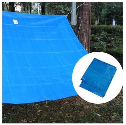 Set 2 x Prelata impermeabila cu inele, 80 gr/mp, dimensiuni: 2 m x 3 m