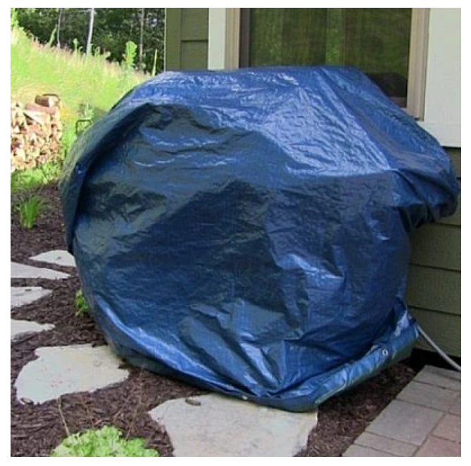 Set 2 x Prelata impermeabila cu inele, 80 gr/mp, dimensiuni: 2 m x 3 m