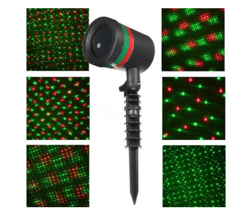 Pachet Proiector laser interior/exterior + Instalatie 12m, franjuri cu LED - diverse culori