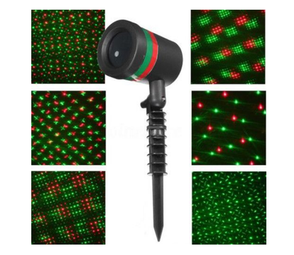 Pachet Proiector laser interior/exterior + Instalatie 12m, franjuri cu LED - diverse culori