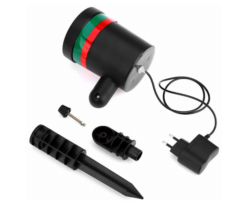 Pachet Proiector laser interior/exterior + Instalatie 12m, franjuri cu LED - diverse culori