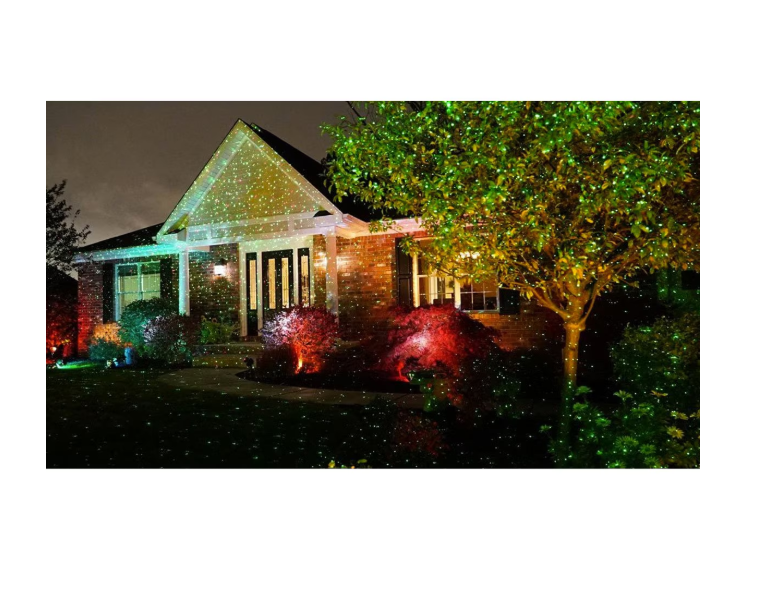 Pachet Proiector laser interior/exterior + Instalatie 12m, franjuri cu LED - diverse culori