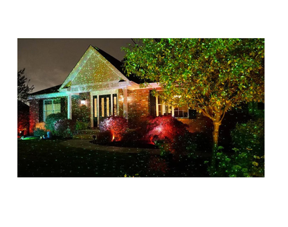 Pachet Proiector laser interior/exterior + Instalatie 12m, franjuri cu LED - diverse culori