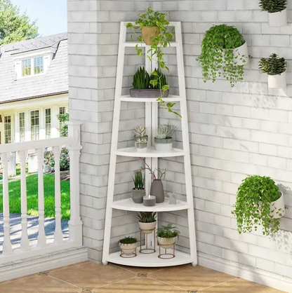 Raft De Colt Cu 5 Polite, Alb ,52 x 34 x 150 cm