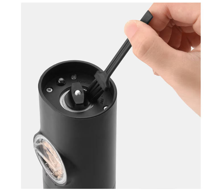 Set 2 rasnite electrice sare si piper, stand incarcare USB, perie curatare, Indicator LED, Grosime reglabila