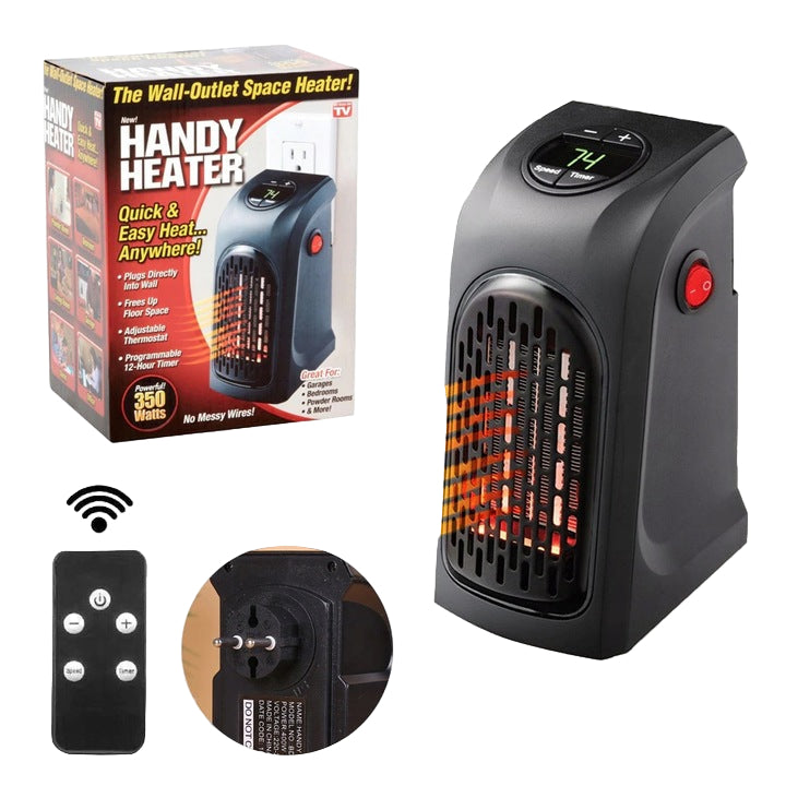 1+1 CADOU mini aeroterma portabila pentru priza