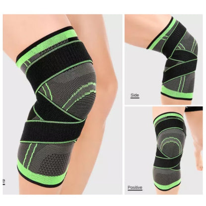 Set 2 x genunchiera elastica ajustabila cu bretele elastice, bandaj pentru genunchi cu compresie