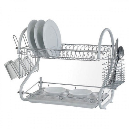 Set bucatarie: suport vesela cu tavita de uscare + dispenser detergent de vase