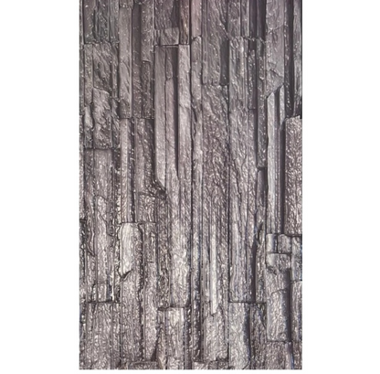 Set 10 Bucati tapet autoadeziv 3D 30X60 cm model piatra bej-gri