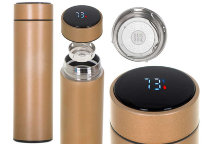 Oferta 1+1 - Termos Smart, otel inoxidabil, afisaj LED temperatura, 500ml