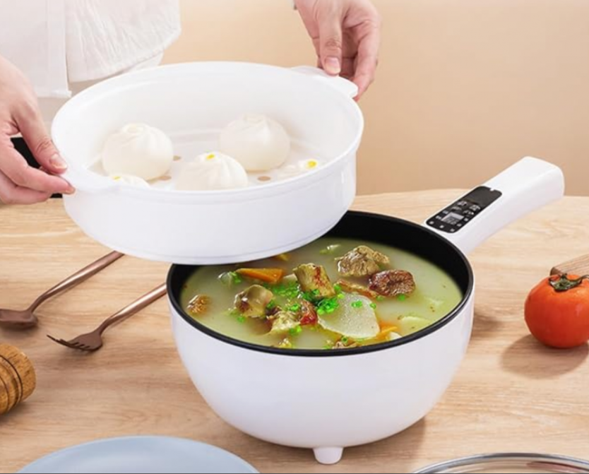 Tigaie Electrică Antiaderentă, Control Temperatură, Încălzire Uniformă, 26 cm, 3L