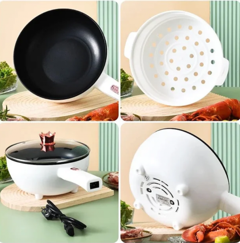 Tigaie Electrică Antiaderentă, Control Temperatură, Încălzire Uniformă, 26 cm, 3L