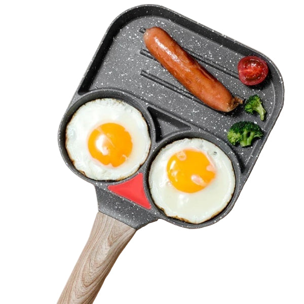 Tigaie antiaderenta cu 3 compartimente