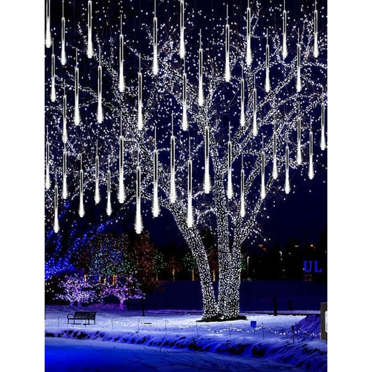 Instalatie tub luminos tip meteorit, 50 cm, 8 tuburi